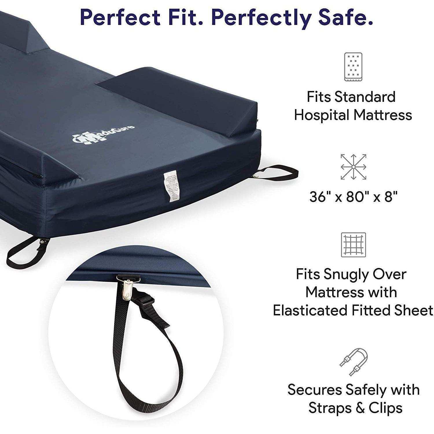 Medacure Foam Bolster Mattress Cover with Defined Perimeter - Shop Home Med