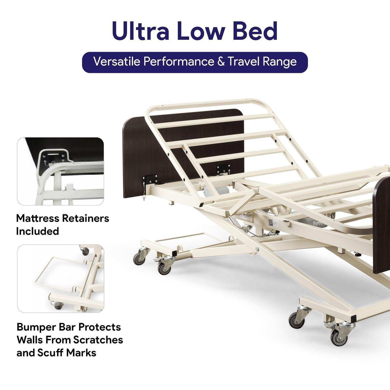 Medacure Full Electric Hospital Bed Ultra Low - Shop Home Med