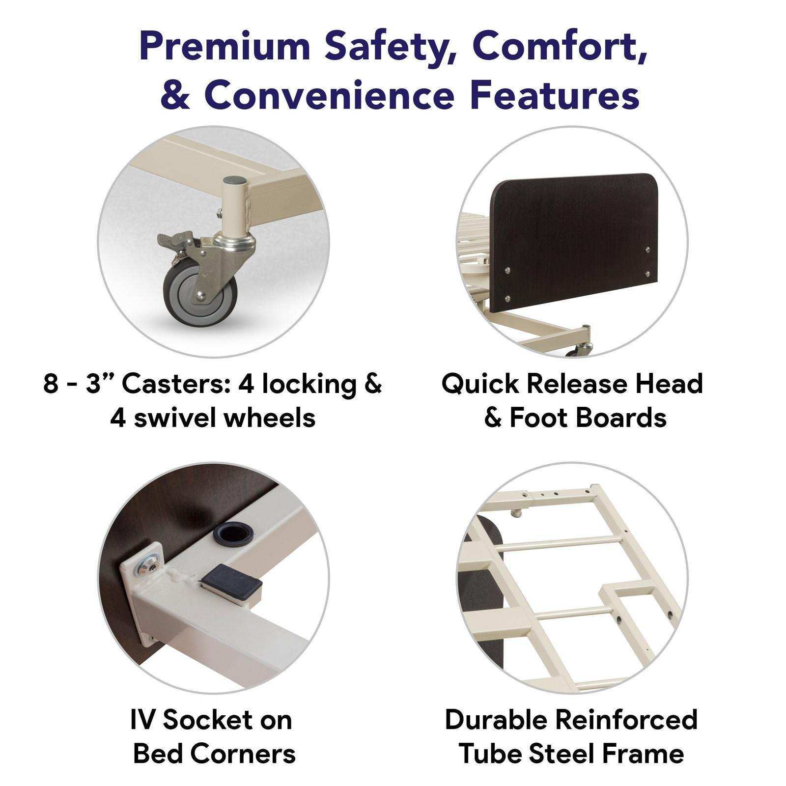 Medacure Full Electric Hospital Bed Ultra Low - Shop Home Med