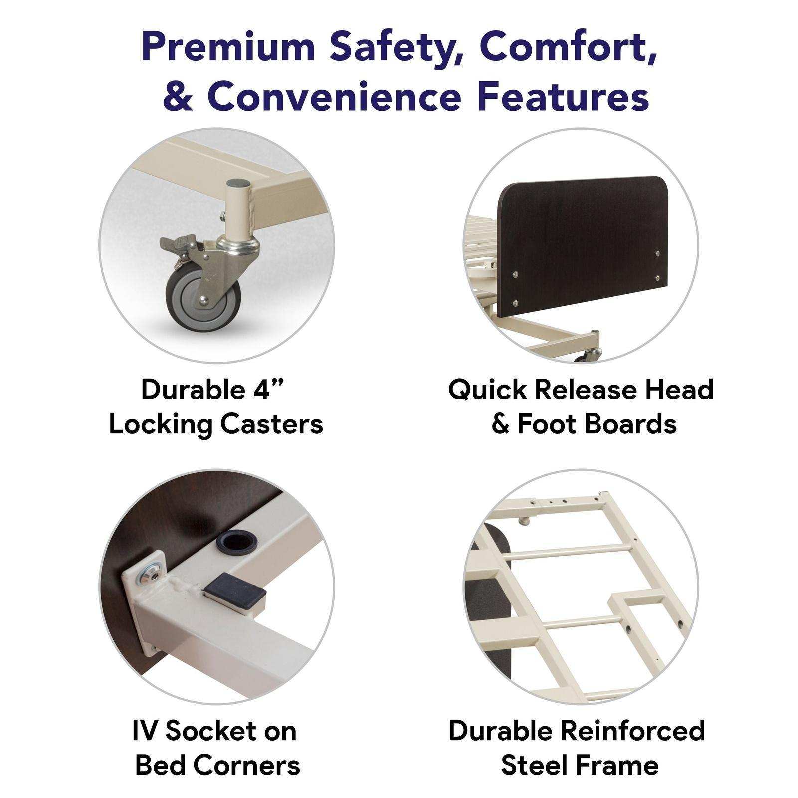 Medacure Low Adjustable Electric Hospital Bed - Shop Home Med