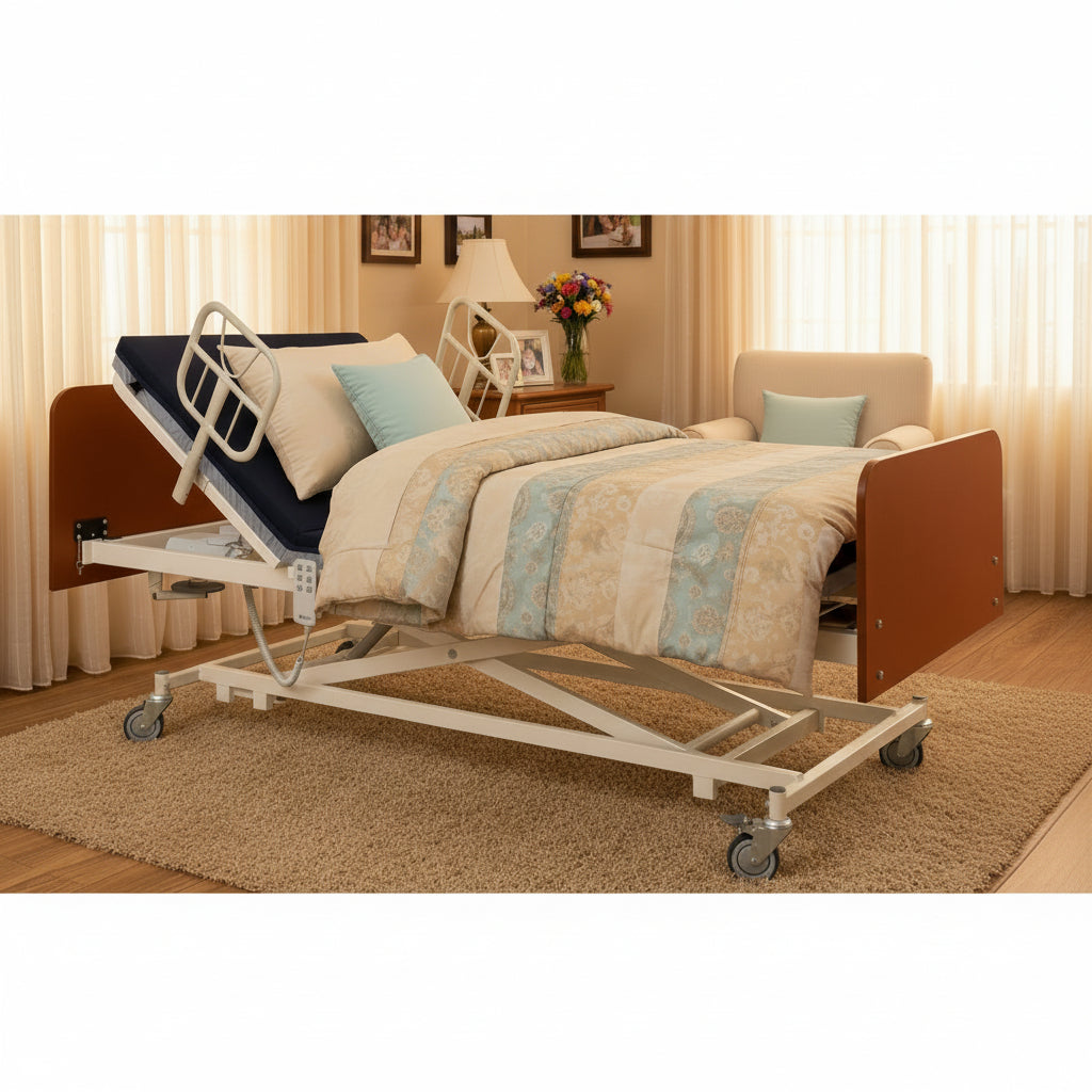 MedaCure Low Adjustable Electric Hospital Bed