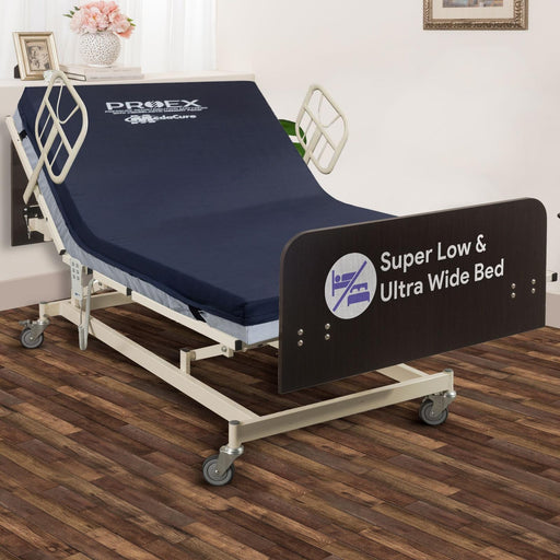 Medacure Ultra Wide Adjustable Electric Hospital Bed - Shop Home Med