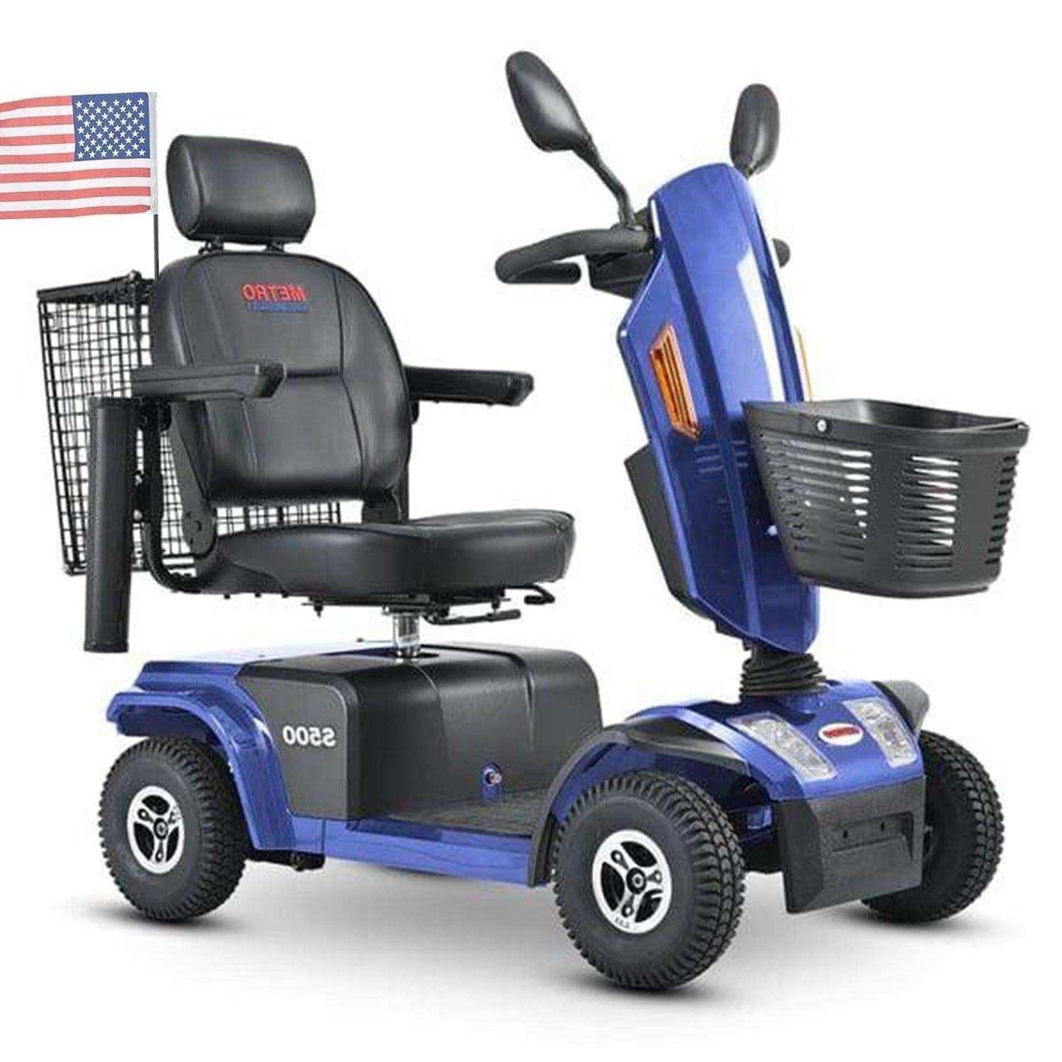 Metro Mobility S500 Series 4-Wheel Heavy Duty Travel Mobility Scooter - Shop Home Med