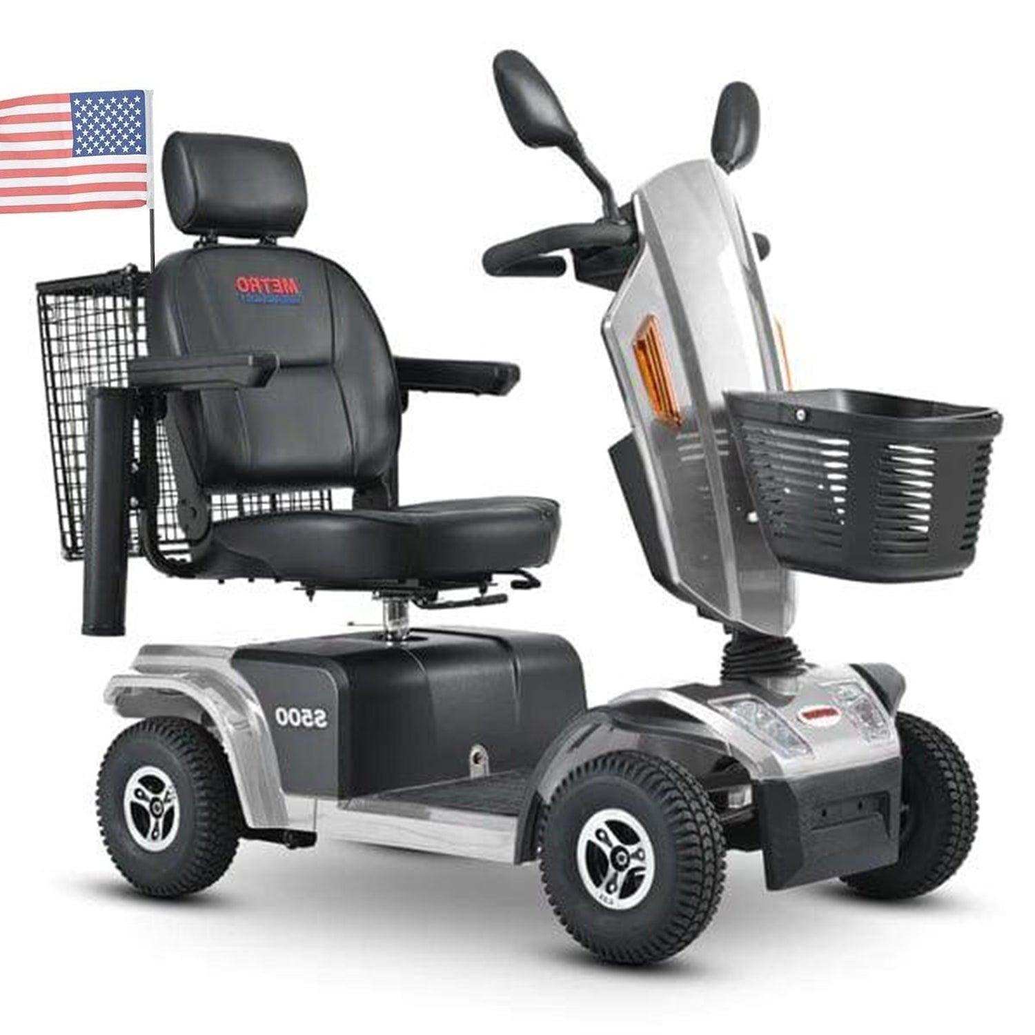 Metro Mobility S500 Series 4-Wheel Heavy Duty Travel Mobility Scooter - Shop Home Med