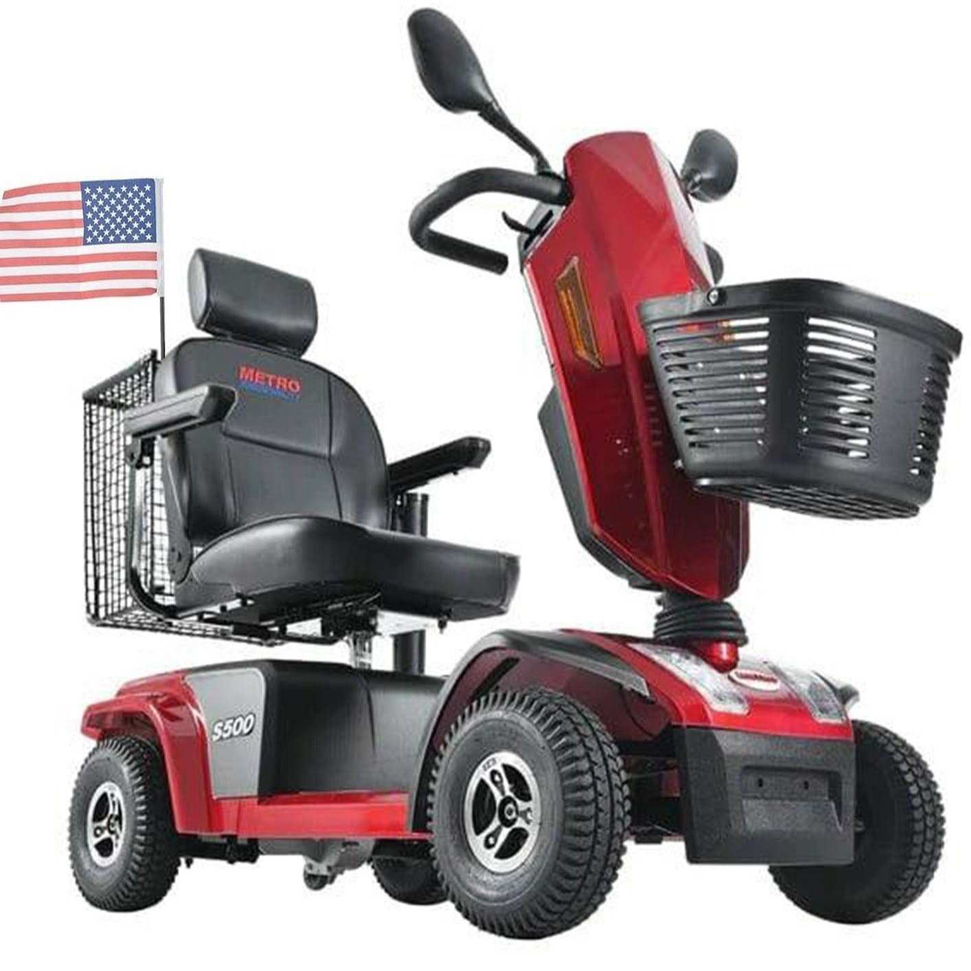 Metro Mobility S500 Series 4-Wheel Heavy Duty Travel Mobility Scooter - Shop Home Med