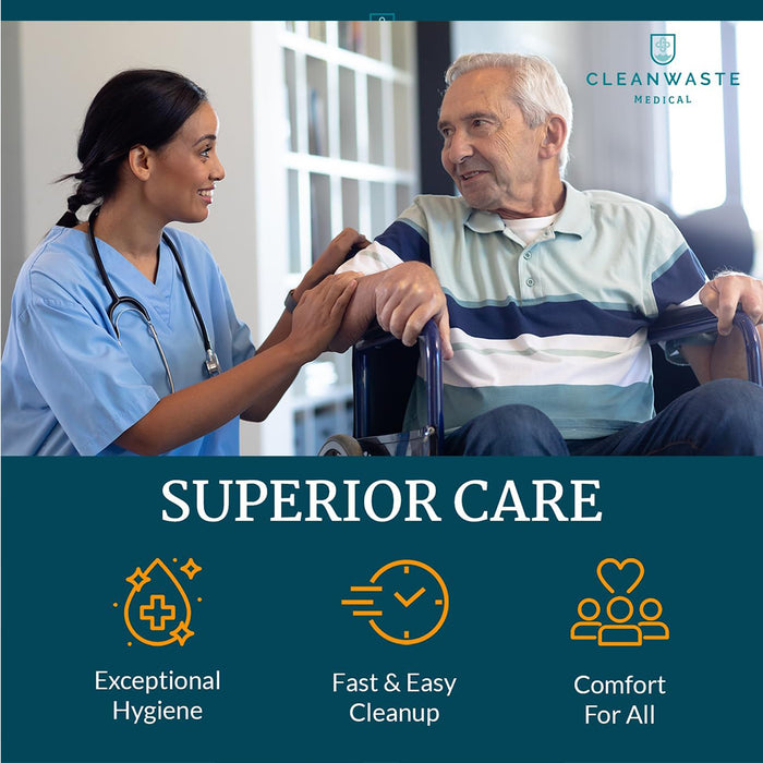 Bolsas para inodoro de grado médico Cleanwaste Sani-Bag+ con Microban