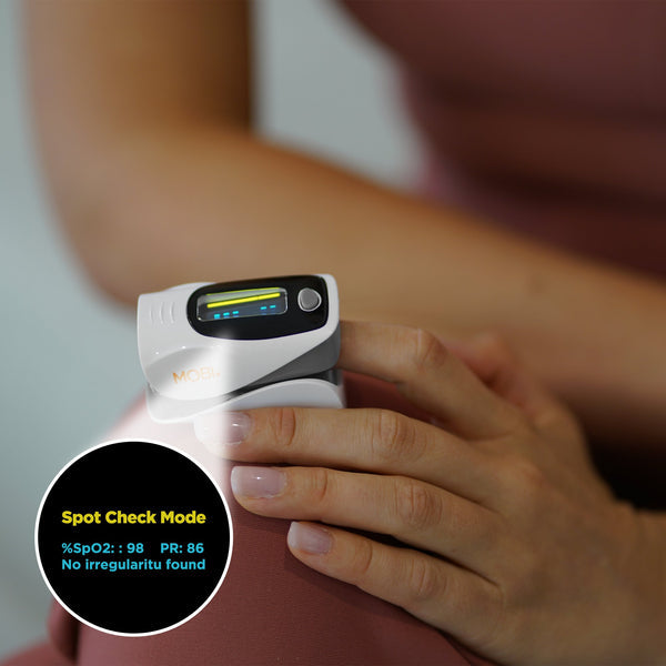 Mobi Smart Finger Tip Pulse Oximeter Blood Oxygen Monitor