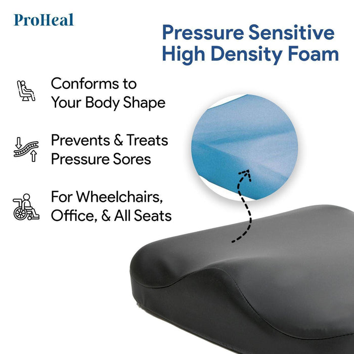 ProHeal Molded Foam Seat Cushion - Pressure Sensitive For Comfort & Superior Support - Shop Home Med