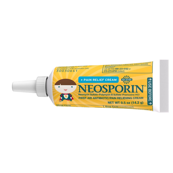 Neosporin First Aid Antibiotic and Pain Relief Cream For Kids - .5oz - Shop Home Med
