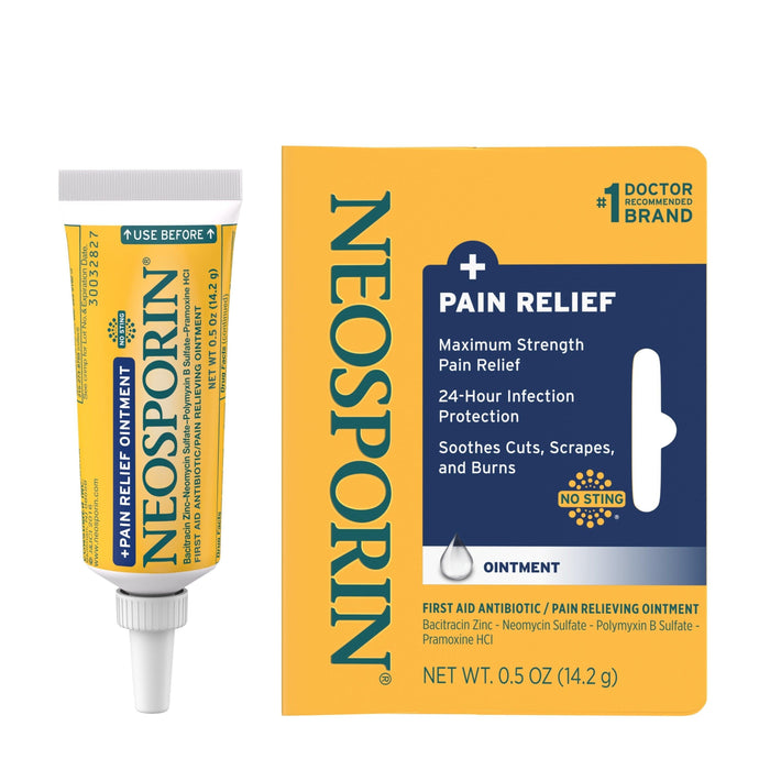 Neosporin + Pain Relief Ointment - .5oz - Shop Home Med