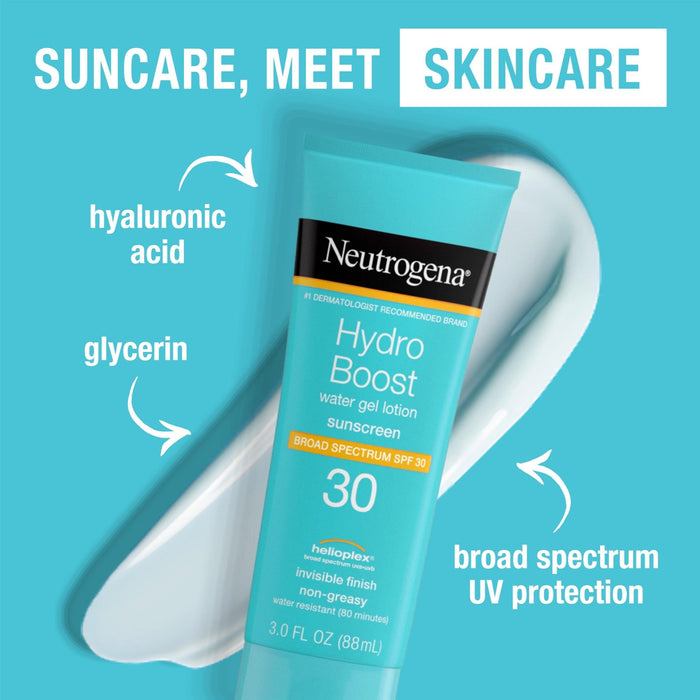 Neutrogena Hydro Boost Moisturizing Sunscreen Water Gel Lotion SPF 30 - 3 fl oz - Shop Home Med