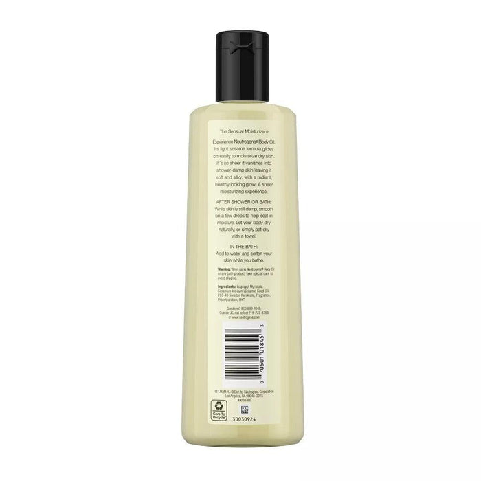 Neutrogena Light Sesame Formula Body Oil for Dry Skin - Original Scent - 16 fl oz - Shop Home Med