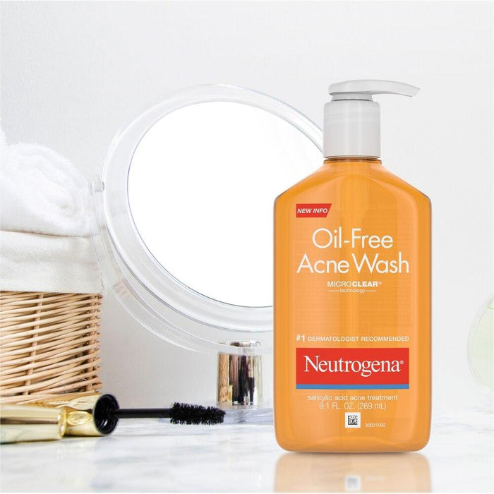Neutrogena Oil-Free Acne Wash - 9.1 oz. - Shop Home Med