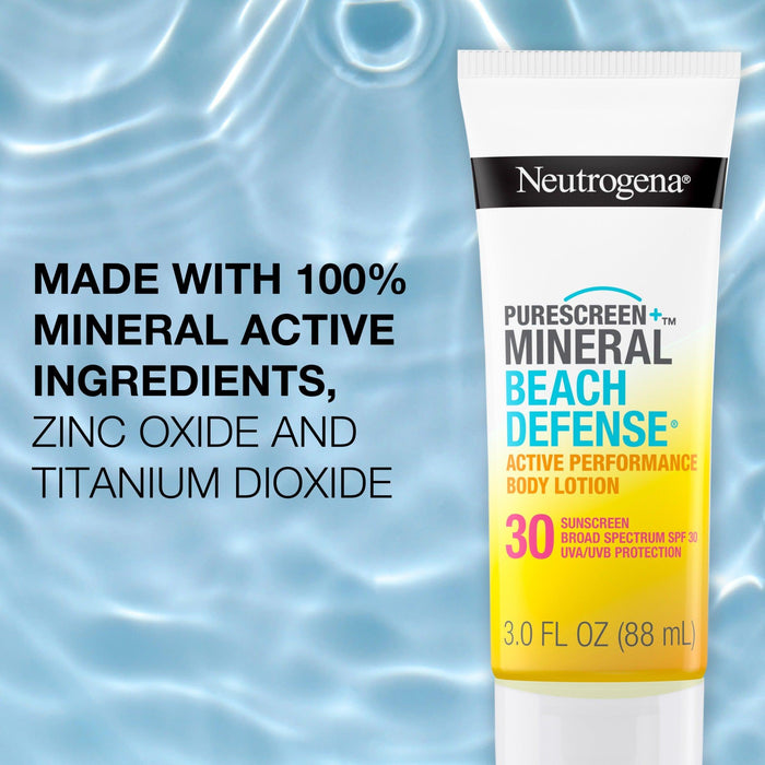 Neutrogena Purescreen+ Beach Defense Performance Mineral Sunscreen Lotion SPF 30 - 88ml - Shop Home Med