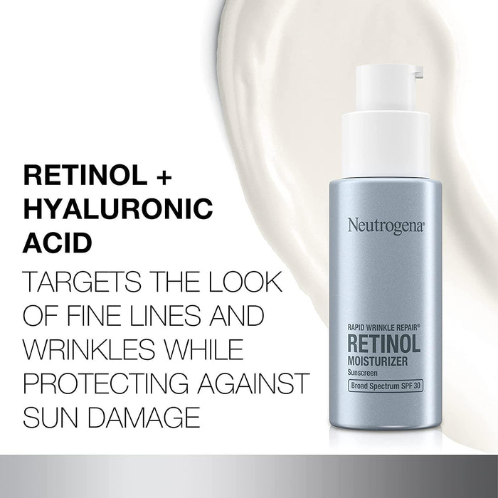 Neutrogena Rapid Wrinkle Repair Retinol Face Moisturizer with SPF 30 Sunscreen - Shop Home Med