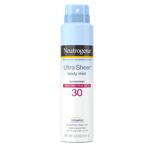 Neutrogena Ultra Sheer Lightweight Sunscreen Body Mist Spray SPF 30 - 5oz - Shop Home Med