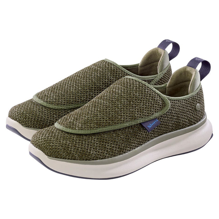 Silverts Men's Extra Wide Comfort Shoes with Easy Touch Closures Diabetic Shoes