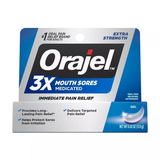 Orajel 3x Medicated Mouth Sores Gel - .42oz - Shop Home Med