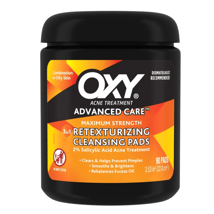 Oxy Acne Advanced Care Retexturizing Cleansing Pads - 90 Cleansing Pads - Shop Home Med