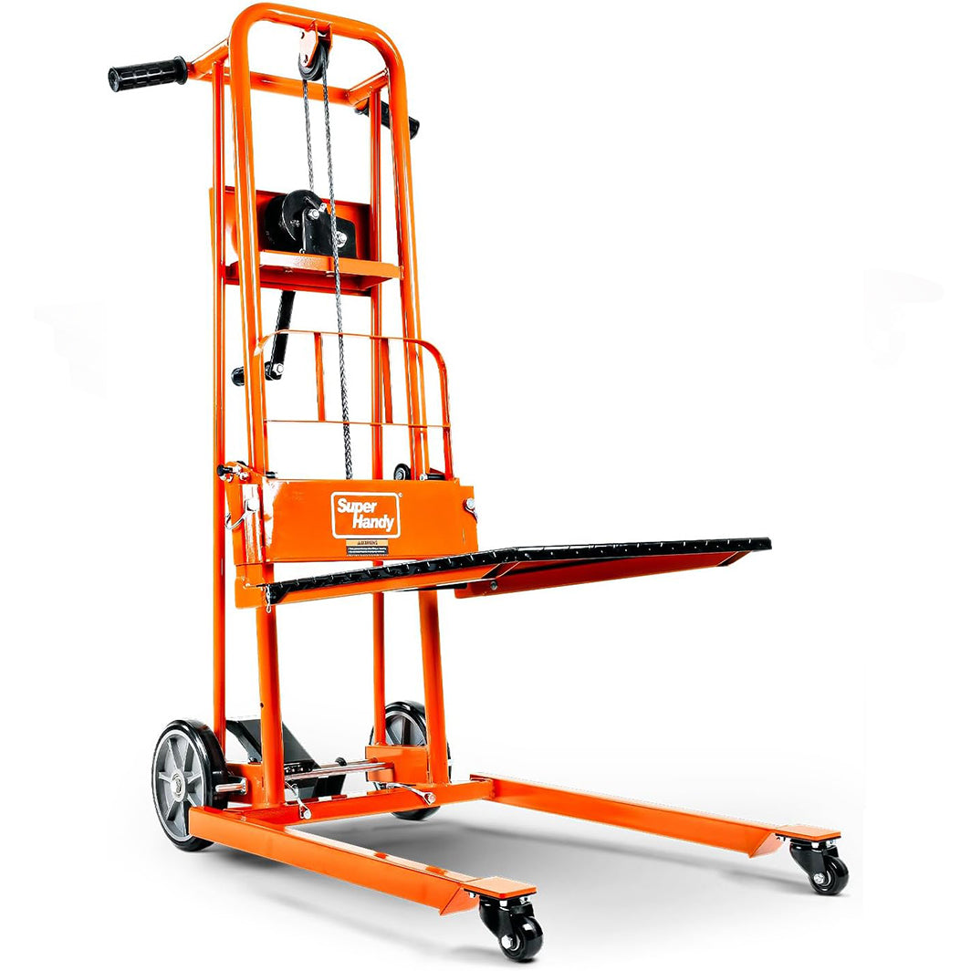 SuperHandy Material Lift Stacker & Pallet Dolly - 330Lb Max Weight 40" Lift