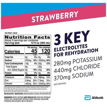 Pedialyte Electrolyte Solution -Strawberry/Lemon - 33.8 fl oz - Shop Home Med