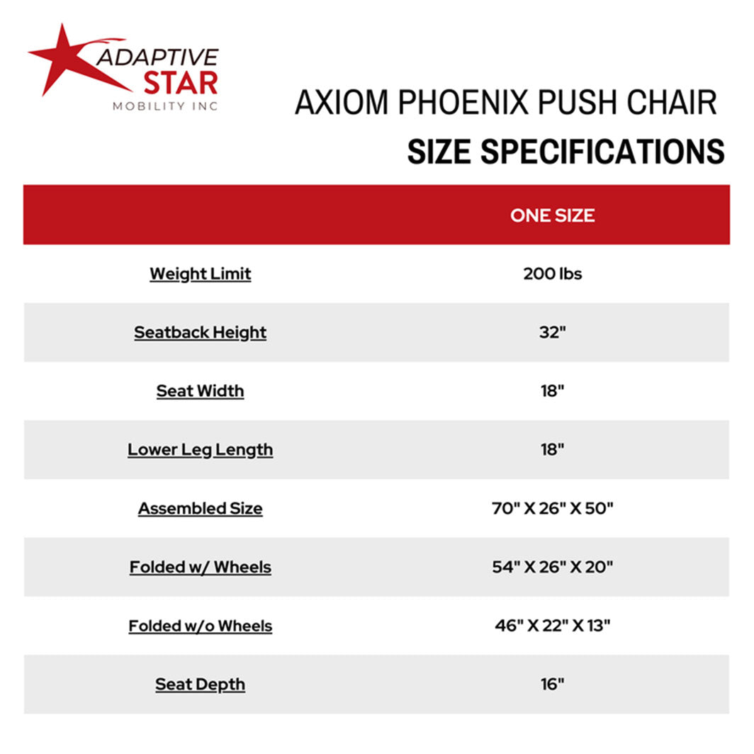 Silla de paseo Axiom Phoenix de Adaptive Star Pediatric Mobility