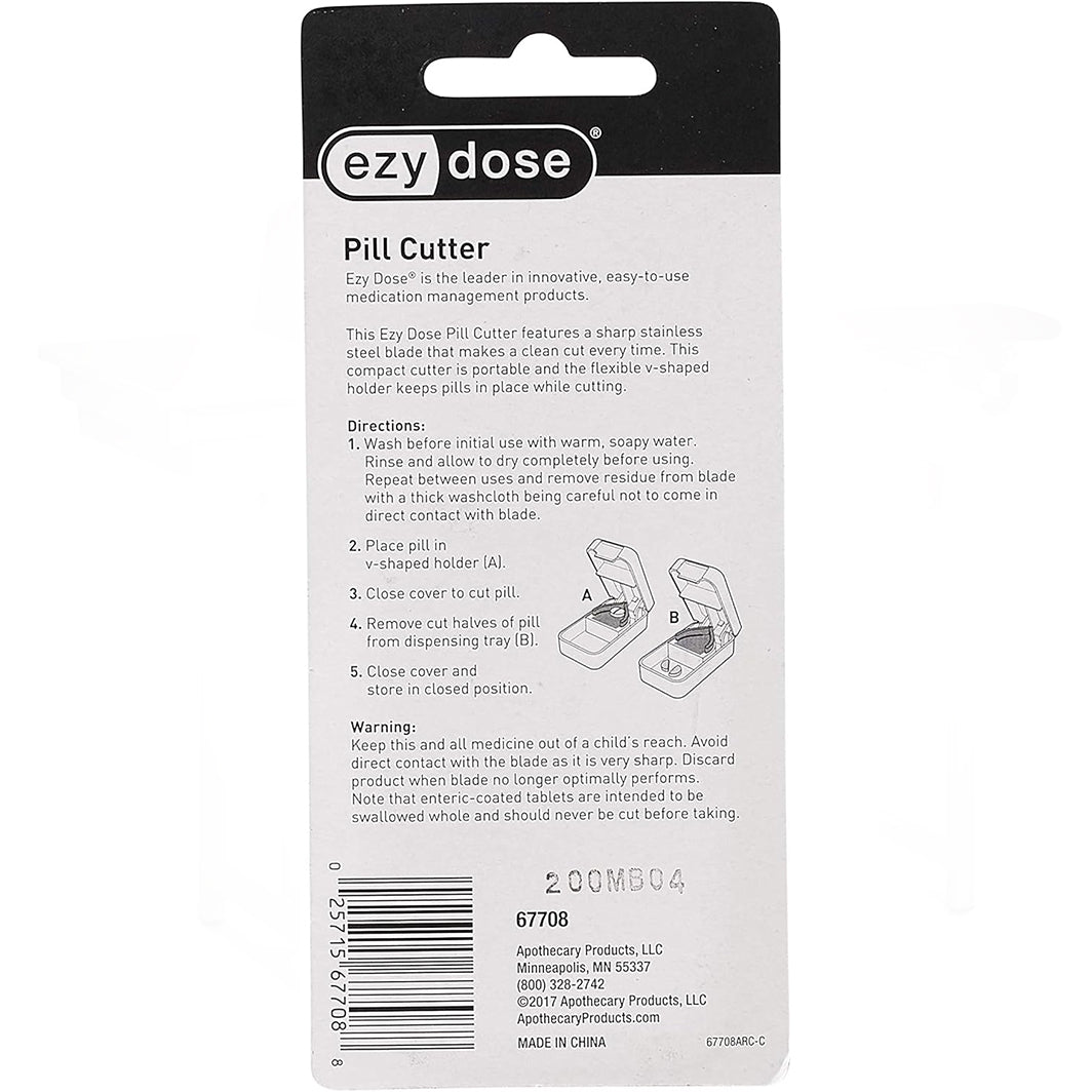 Cortador y divisor de pastillas portátil Ezy-Dose 