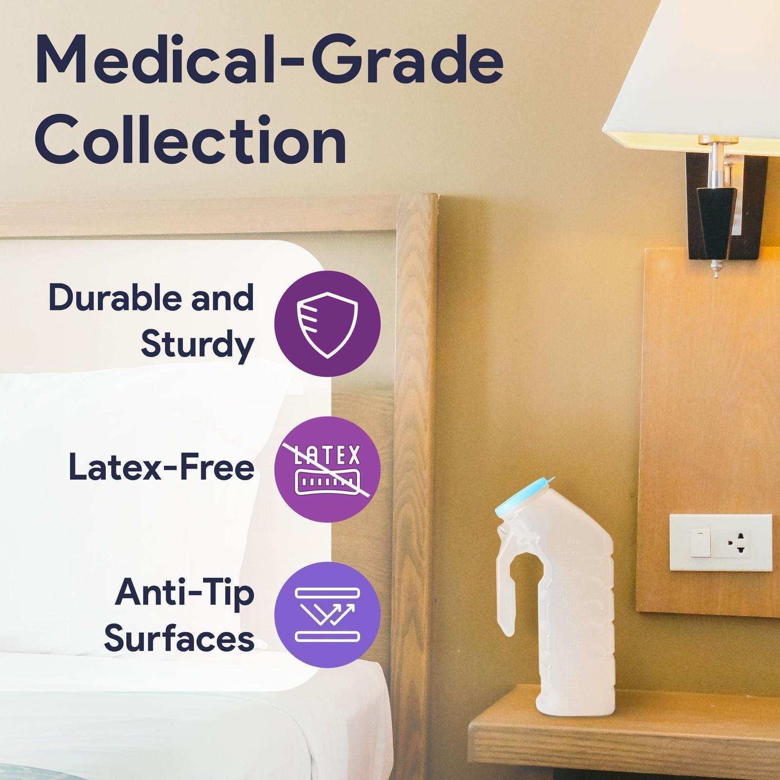 ProHeal Portable Urinals For Men - Glow In The Dark Tight Lid - Shop Home Med