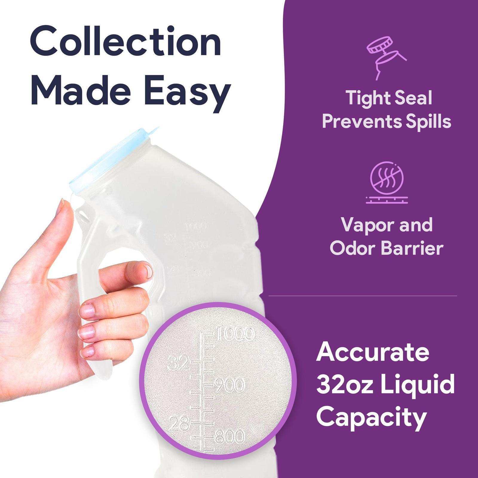 ProHeal Portable Urinals For Men - Glow In The Dark Tight Lid - Shop Home Med