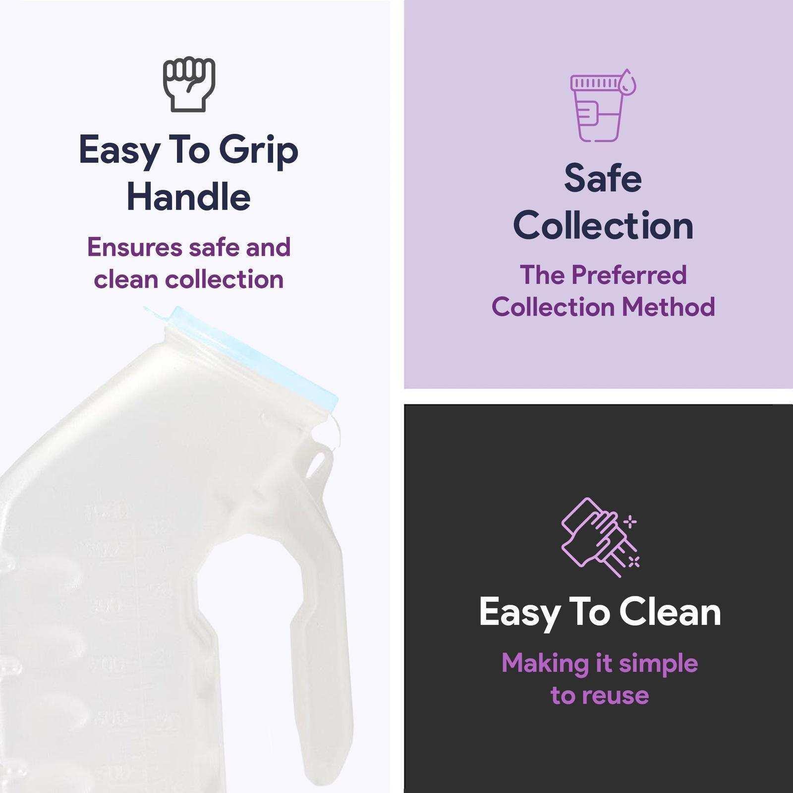 ProHeal Portable Urinals For Men - Glow In The Dark Tight Lid - Shop Home Med