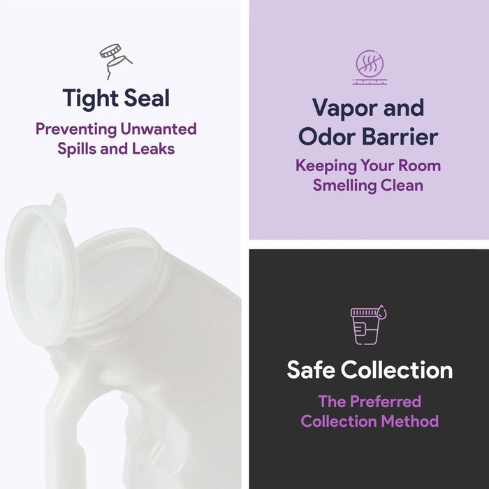 ProHeal Portable Urinals For Men - Spill Proof Pee Bottles 32 oz - Shop Home Med