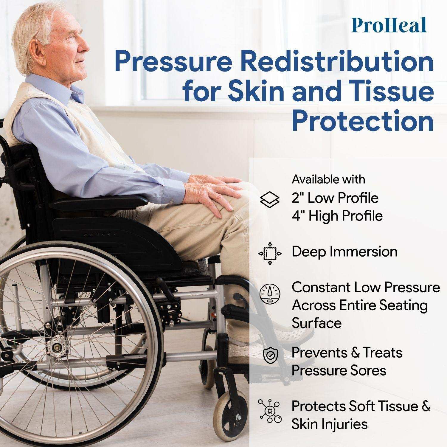 ProHeal Pressure Redistribution Wheelchair Air Cushion - Shop Home Med
