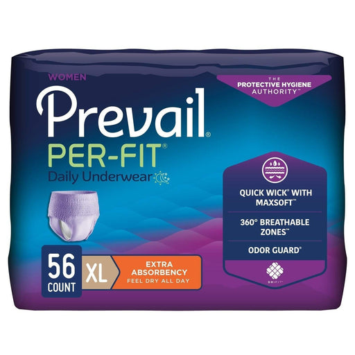 Prevail Daily Protective Underwear - Unisex Adult Incontinence  Underwear - Disposable Adult Diaper for Men & Women - Maximum Absorbency -  Small - 88 Count (4 packs of 22) : Health & Household