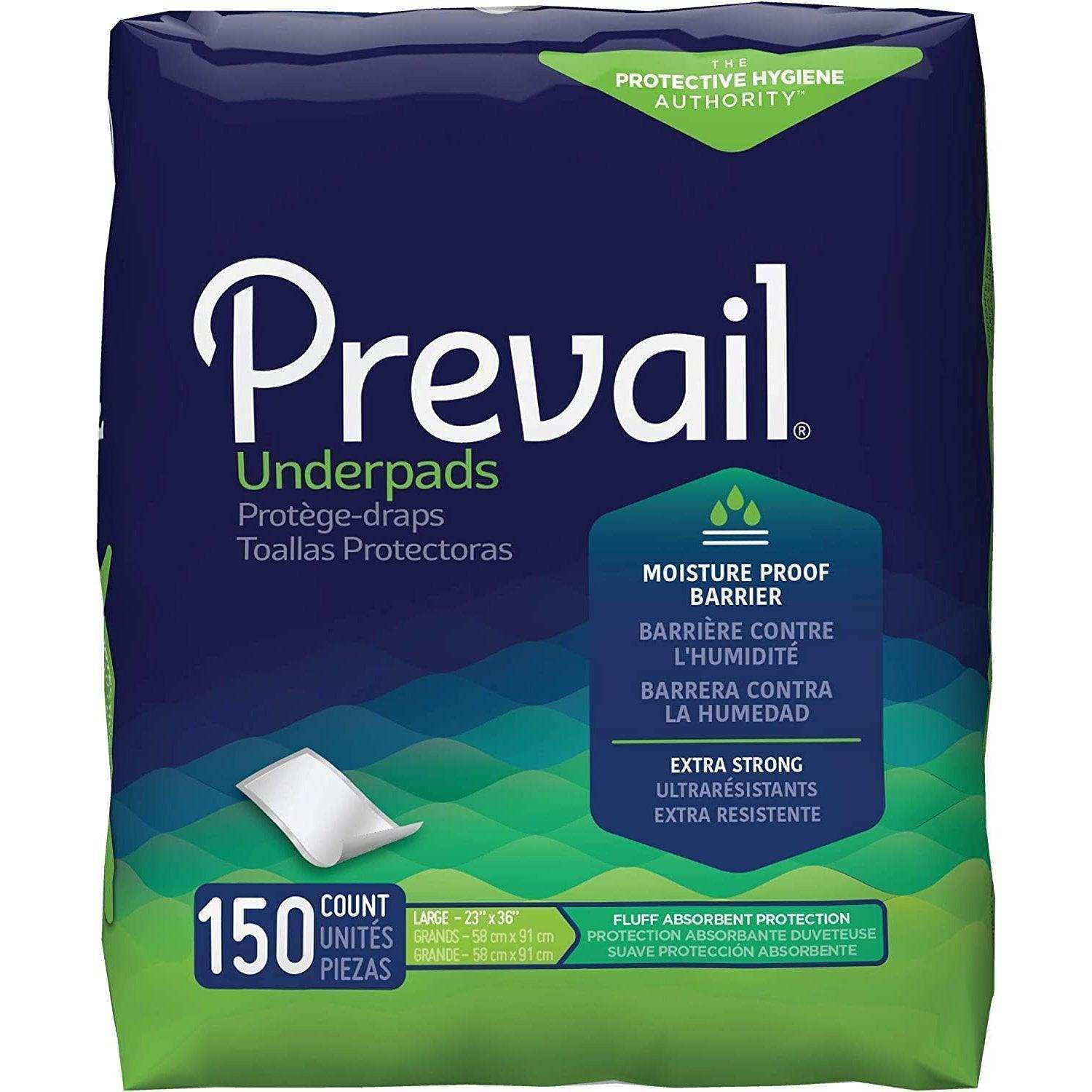 Prevail Underpads Fluff Absorbent - Large 23" x 36" - Shop Home Med
