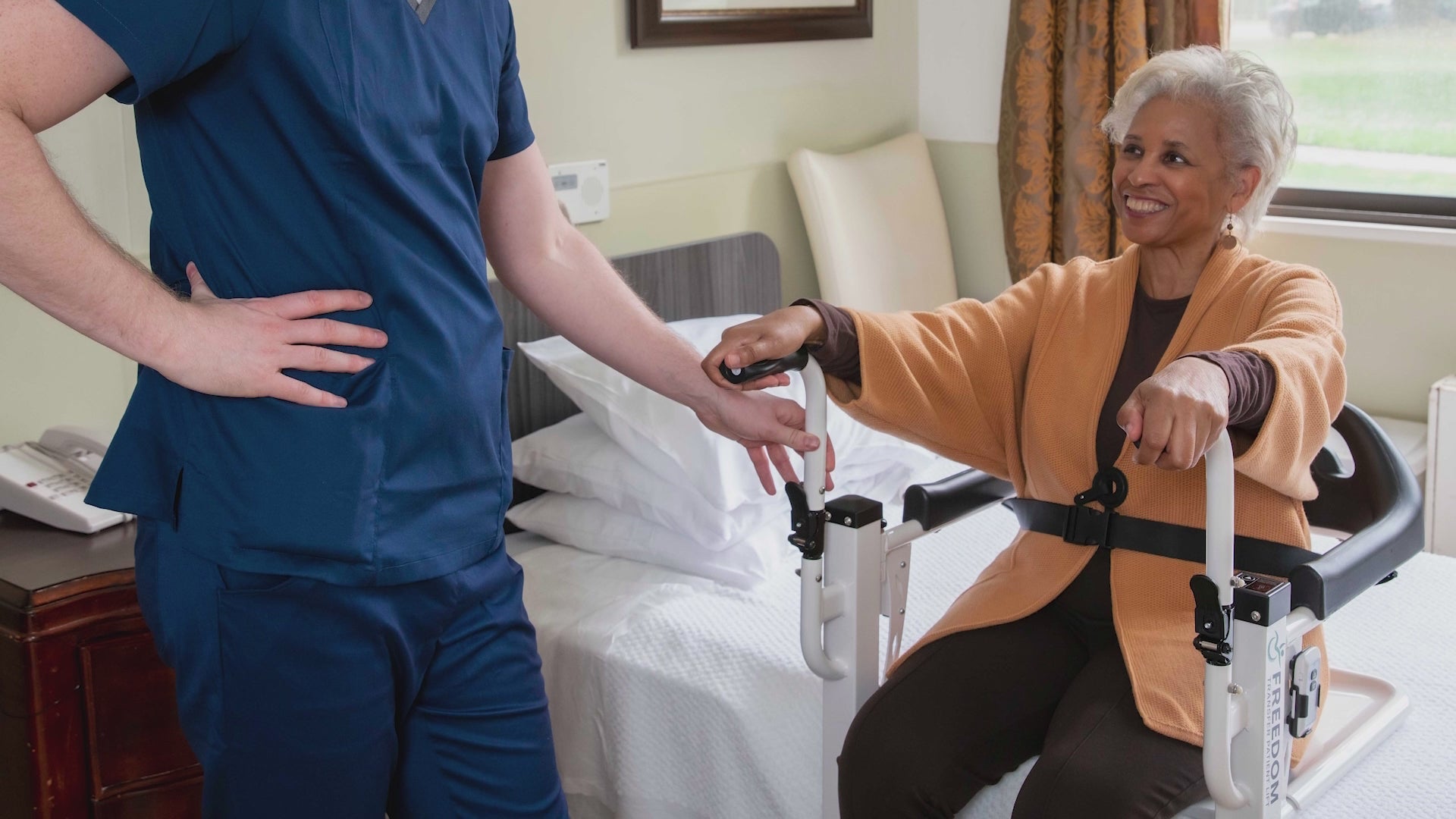 Load video: Freedom Transfer Patient Lift