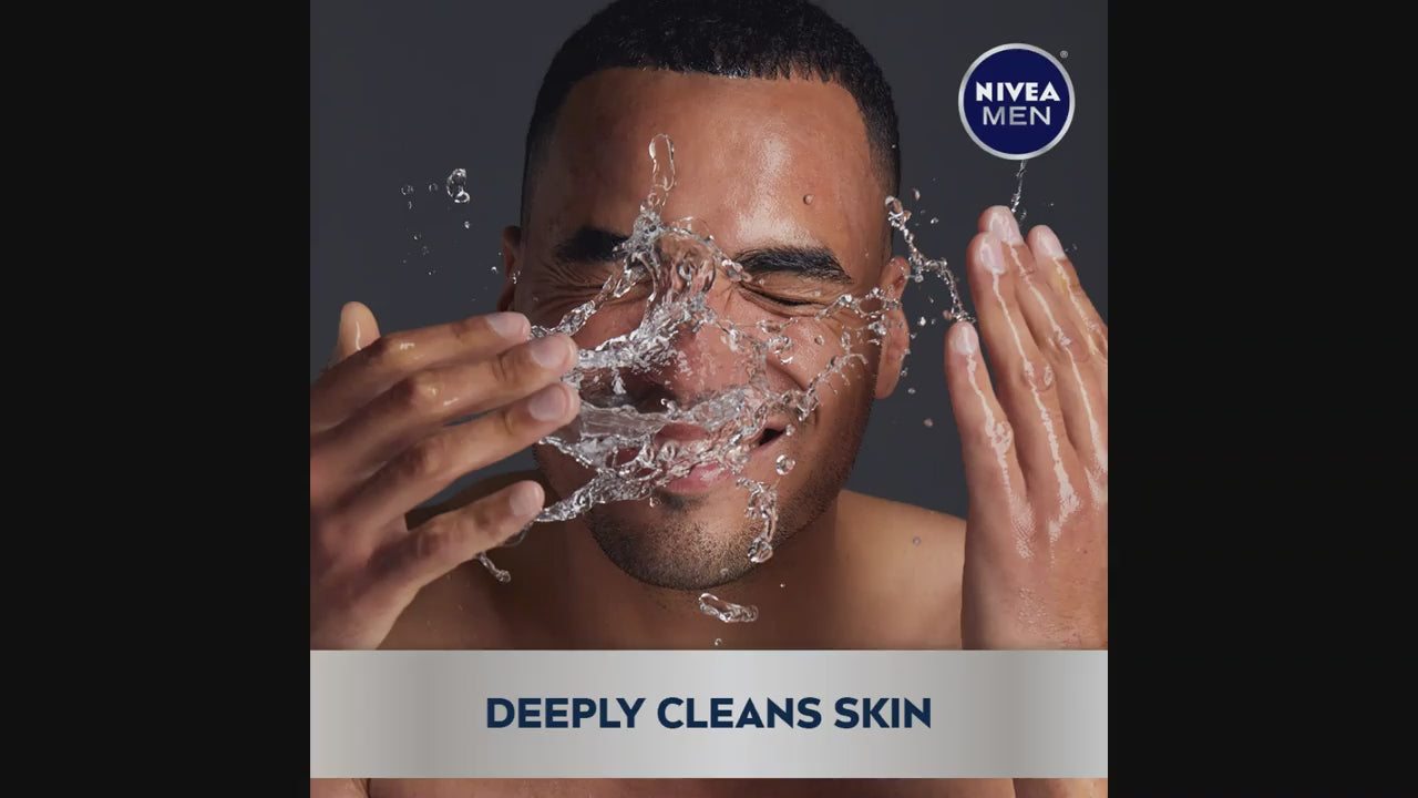 Cargar vídeo: Gel limpiador y loción facial hidratantes con aloe vera de máxima hidratación de Nivea Men