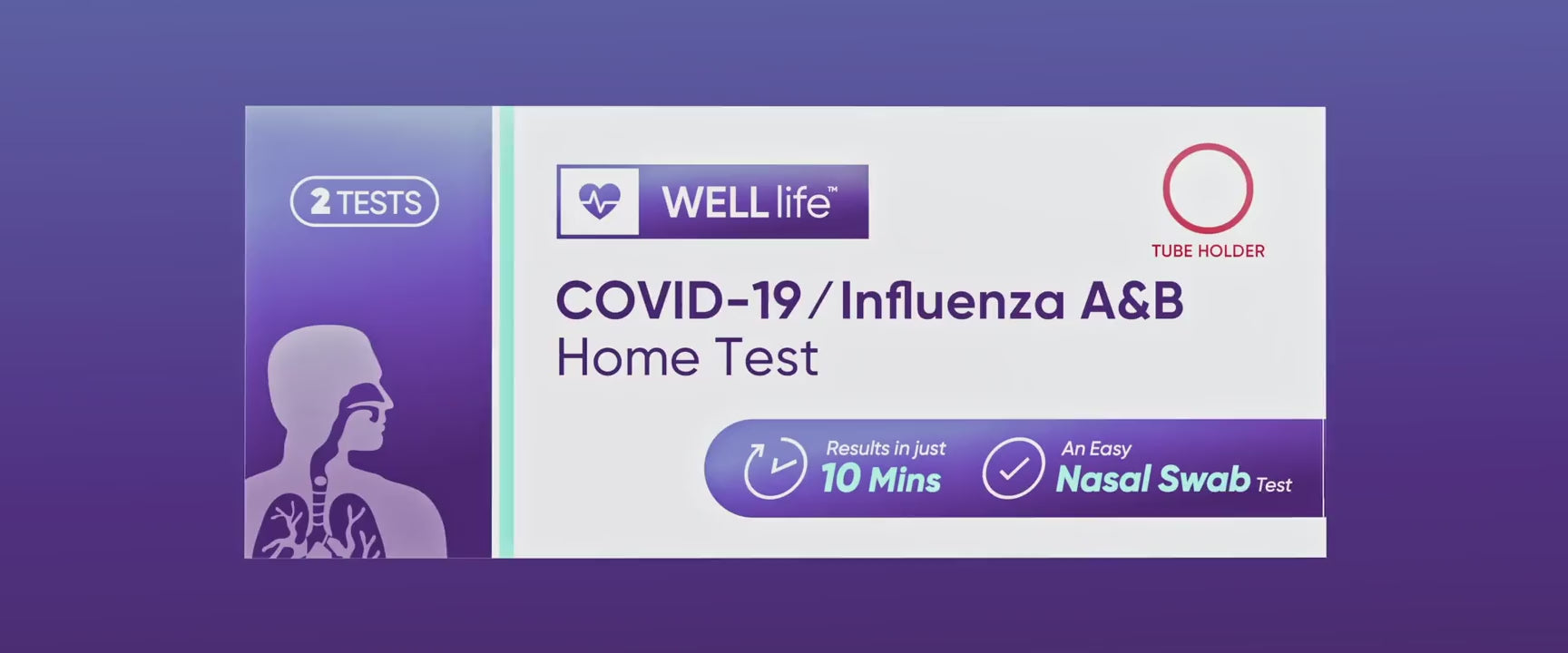Cargar vídeo: Prueba de COVID y gripe A/B de WellLife 