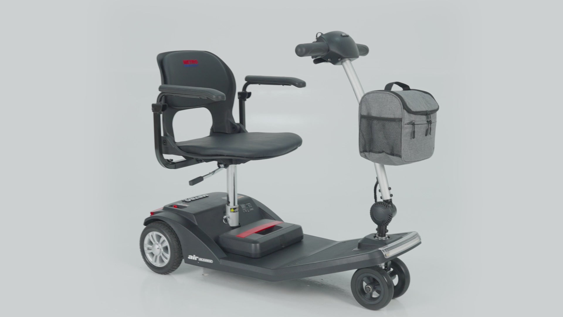 Load video: Metro Mobility Air Classic Foldable Scooter