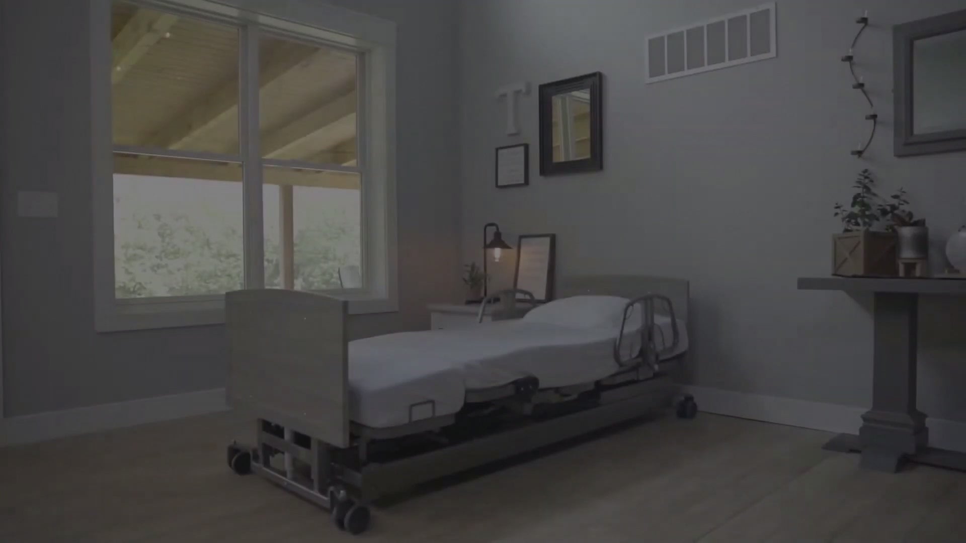 Load video: Med-Mizer ActiveCare SafeTurn Rotating Hospital Bed