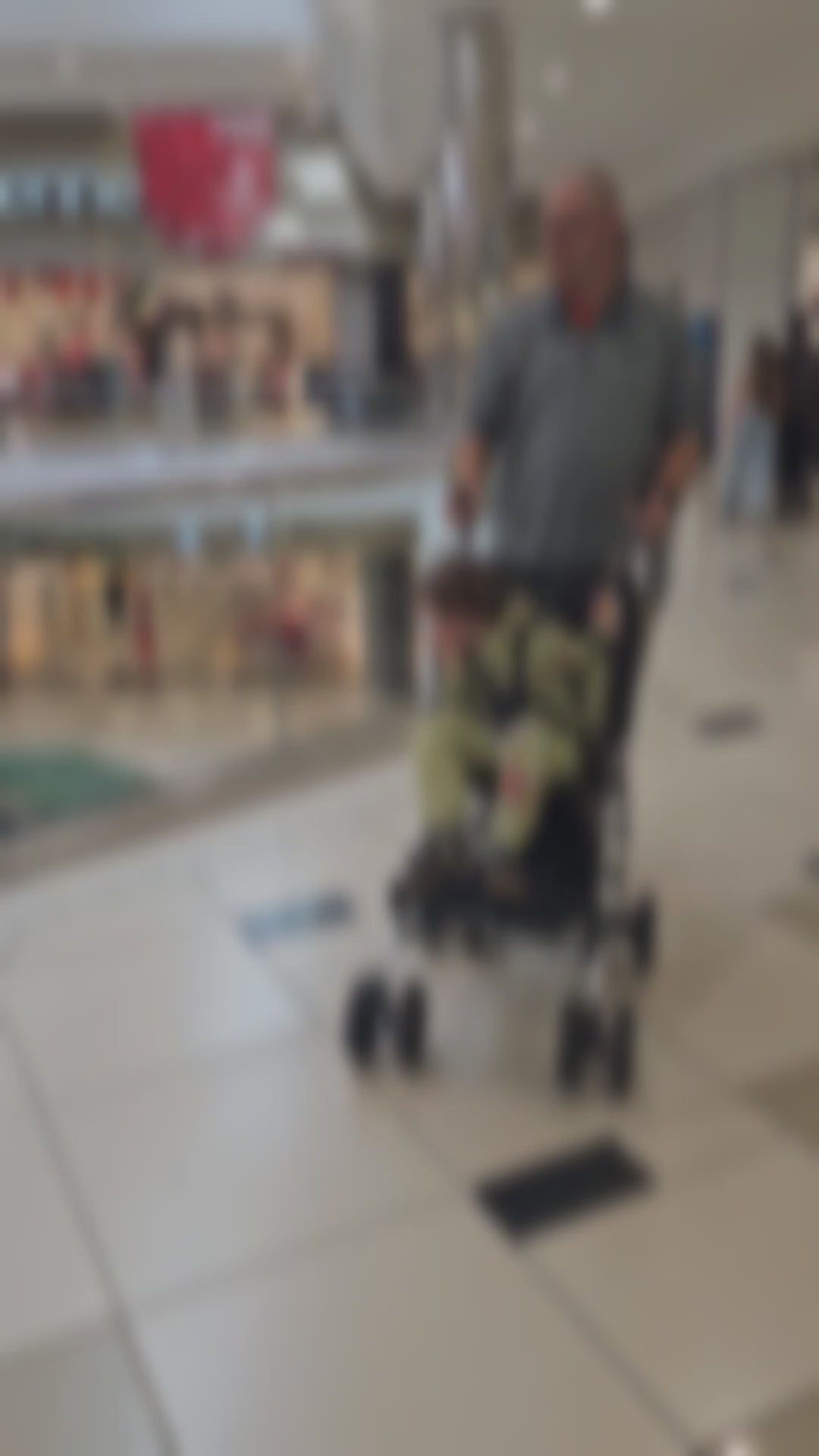 Load video: Coche XL Lightweight Special Needs Umbrella Stroller