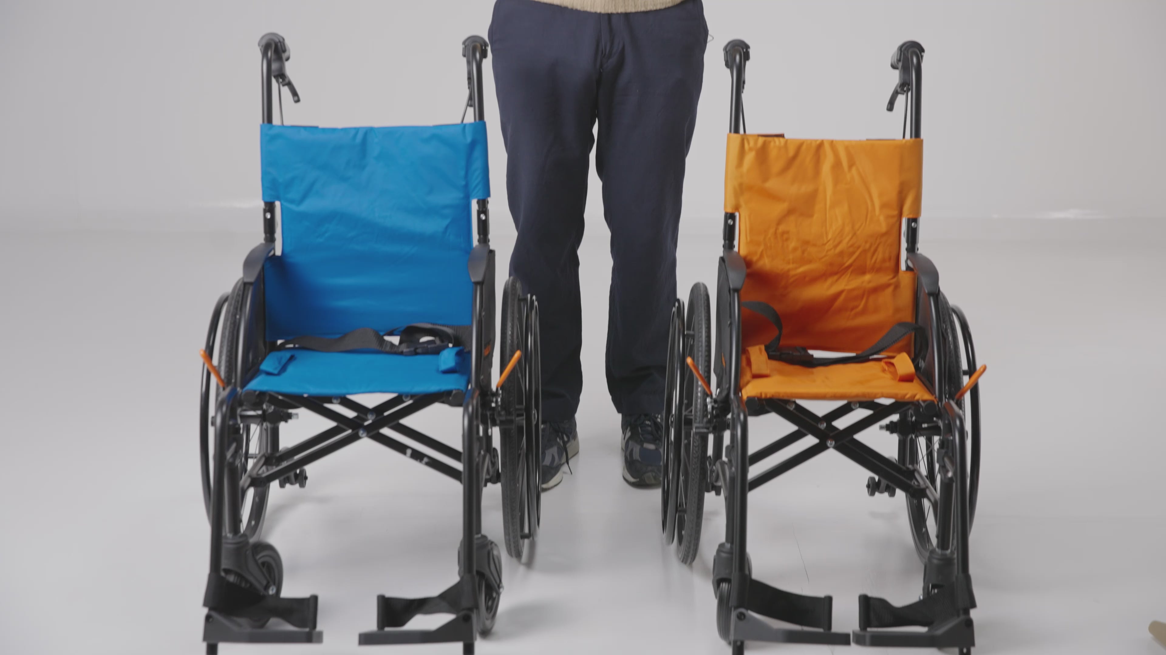 Load video: Feather Kids Lightweight Pediatric Wheelchair Weighs Only 12lbs!