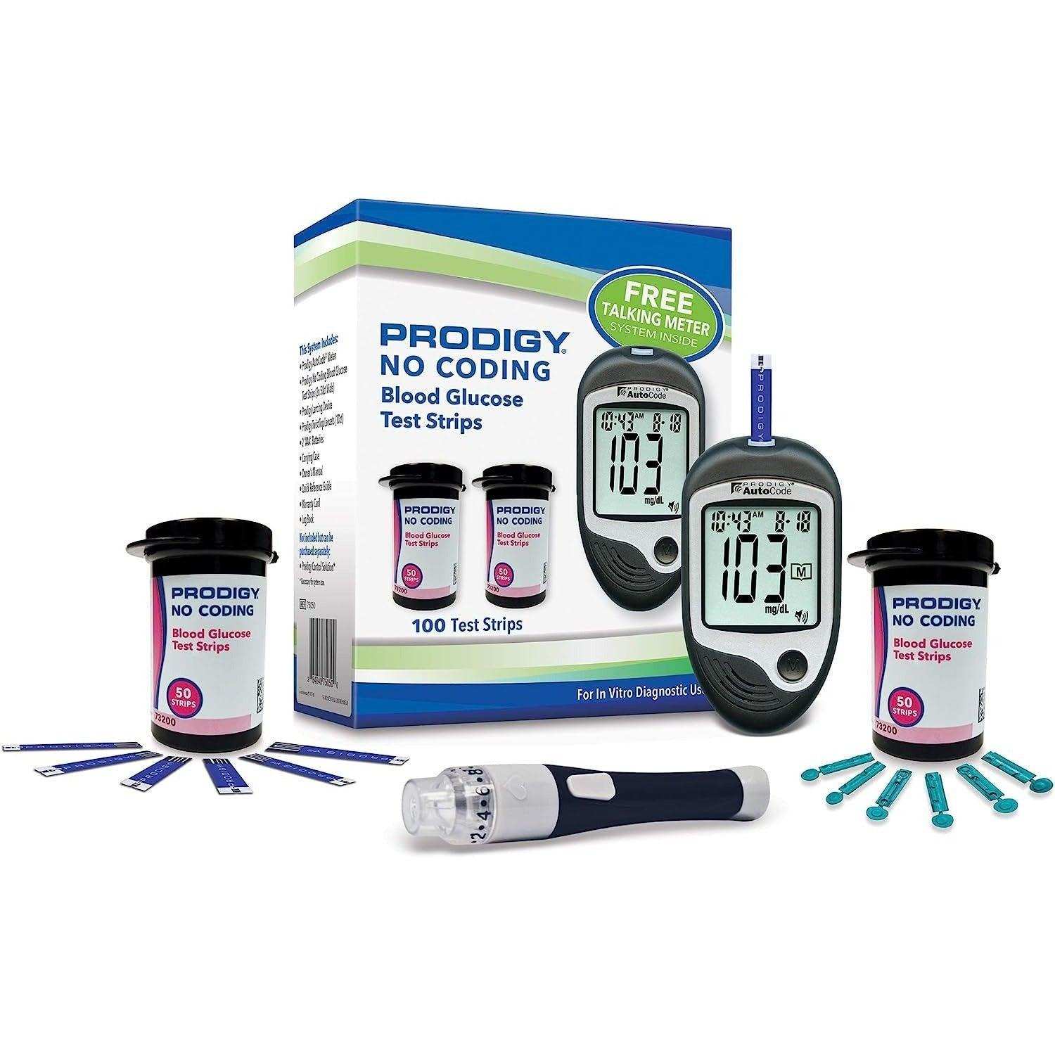Prodigy Glucose Monitor Full Kit - Shop Home Med