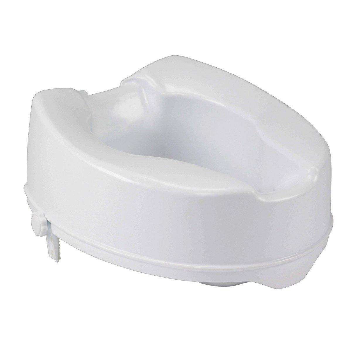 Raised Toilet Seat with Lock, Standard Seat - Shop Home Med
