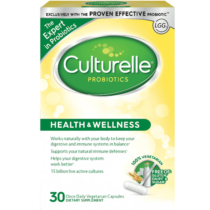 Culturelle Health & Wellness Daily Probiotic Capsules - 30 Ct