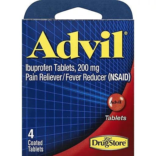 Advil Pain Reliever/Fever Reducer Ibuprofen Tablets - 4 Ct X 6 Packs