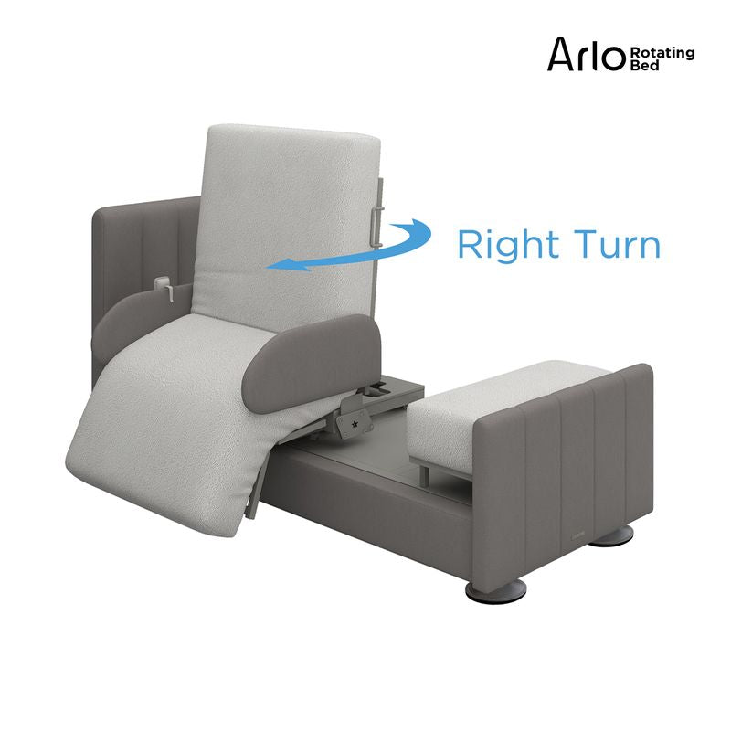 Arlo Rotating Bed with 90° Swivel Exit and Adjustable Head & Foot
