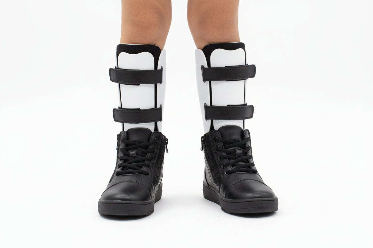 DrD Kids Footwear Rodeo High Top Shoes Ankle-Foot Orthosis and Orthopedic Friendly