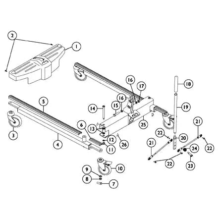 Invacare Tie Rod Assembly