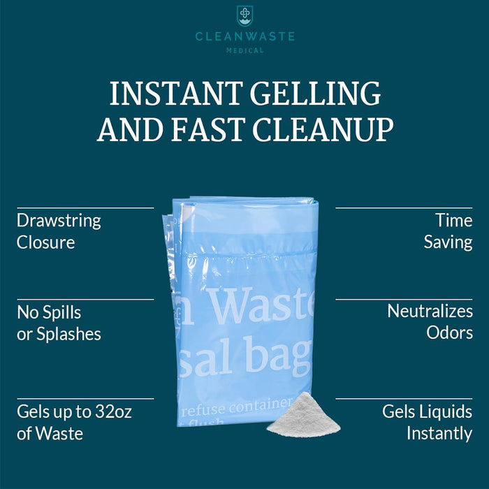 Bolsas sanitarias Cleanwaste Sani-Bag+ con polvo para excrementos