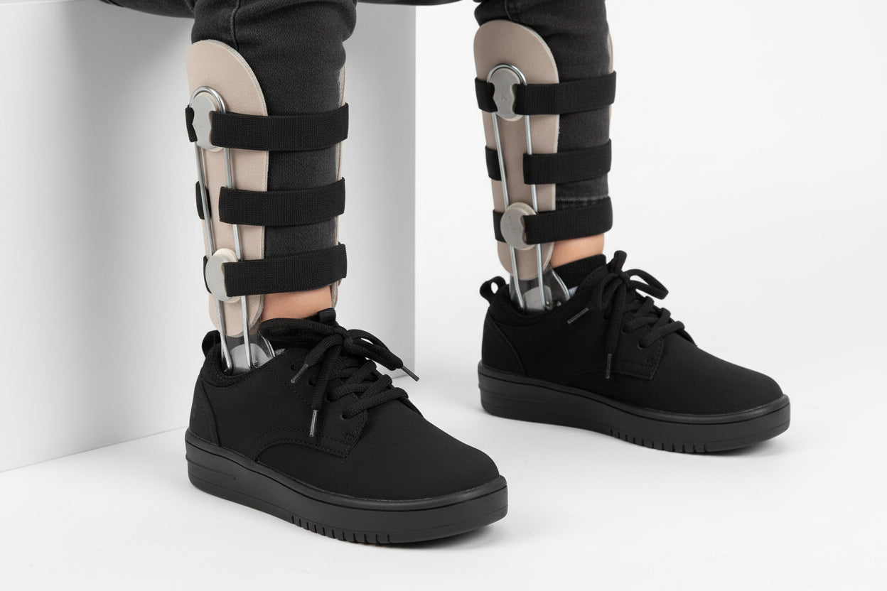DrD Kids Footwear Scooter Sneaker Ankle-Foot Orthosis and Orthopedic Friendly